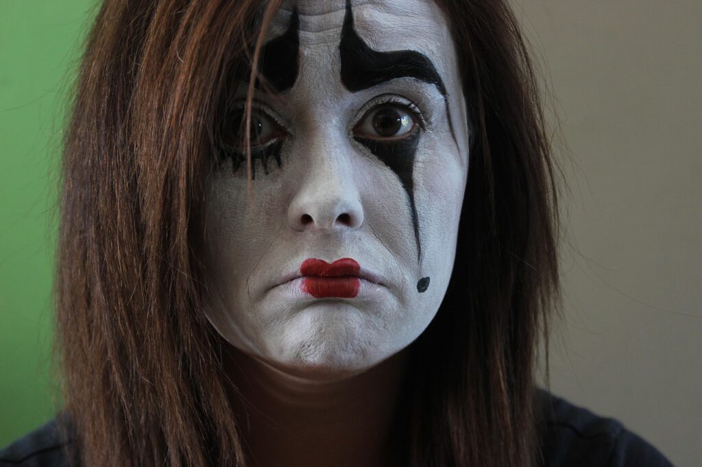 Mime makeup dandy